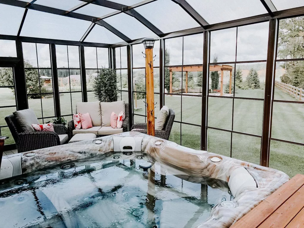 hot tub enclosure