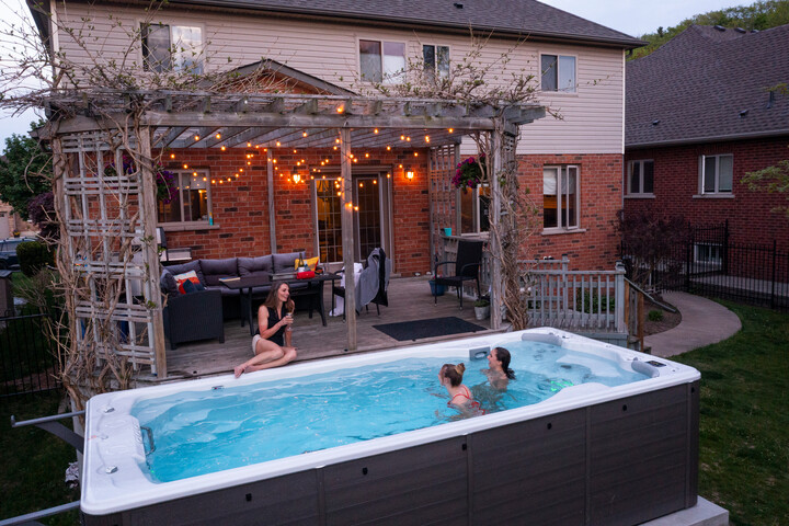 outdoor swim spa